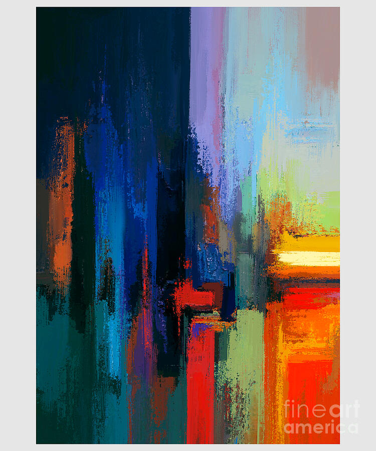 Abstract Painting - Abstract Colors painting by Naveen Sharma