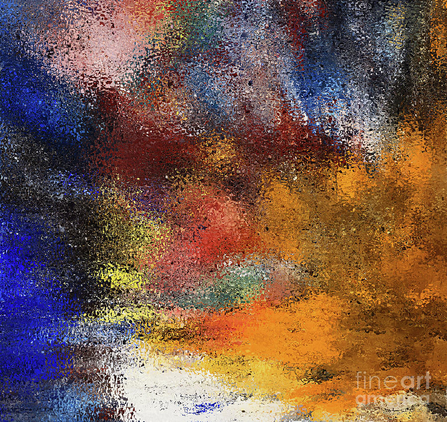 Abstract Colors Pattern Mixed Media by Sharon Williams Eng