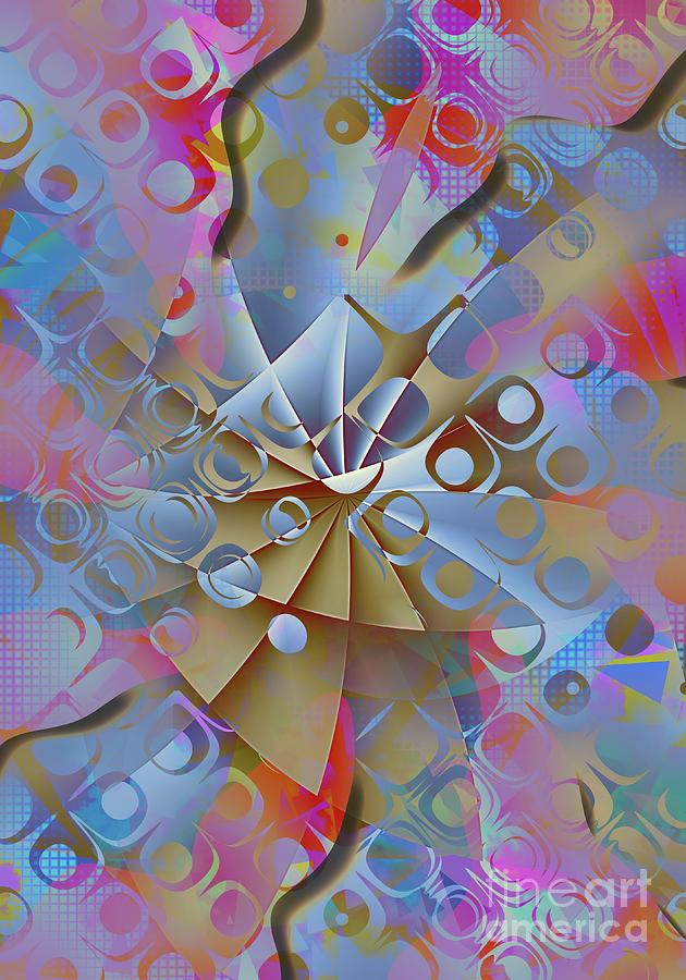 Abstract Colour Geometry 18 Digital Art by Philip Preston