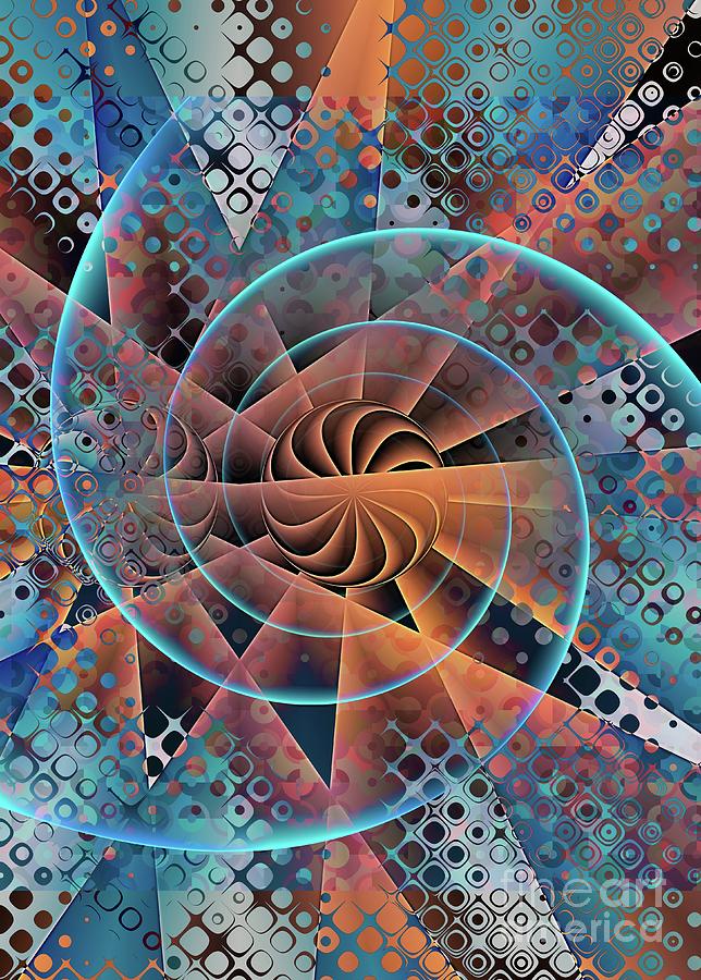Abstract Colour Geometry 7a Digital Art by Philip Preston
