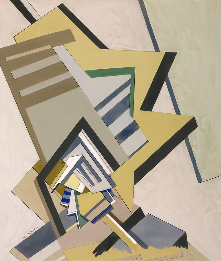 Abstract Composition By Edward Wadsworth Painting