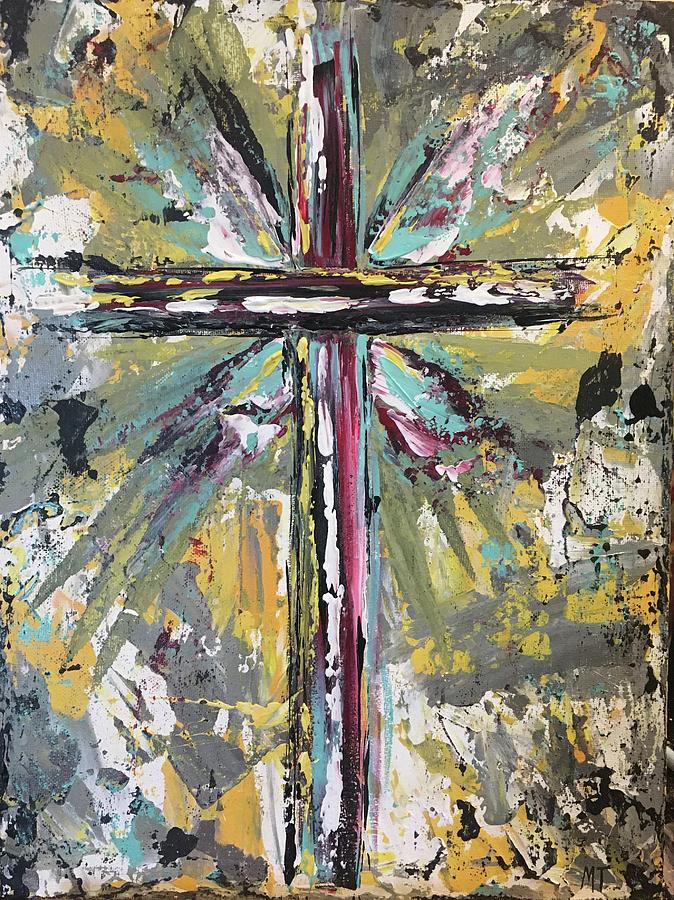 Abstract Cross Painting by Maggie Thigpen - Fine Art America