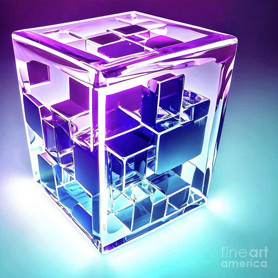 Abstract cube Digital Art by Mihai B - Fine Art America