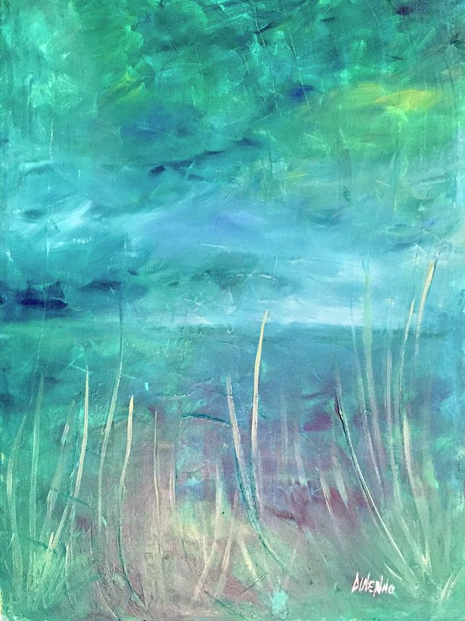 Abstract Dawn Painting by Sue Dinenno