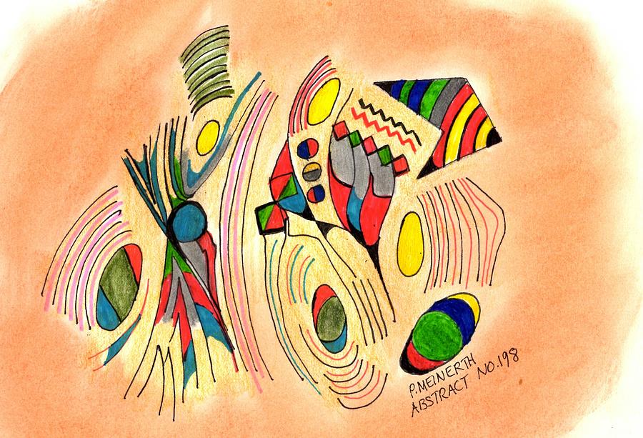 Abstract Design 198 Drawing by Paul Meinerth