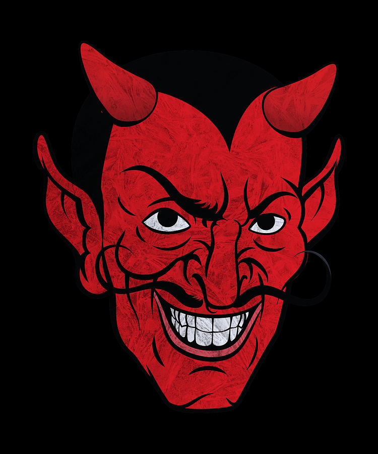 devil face painting