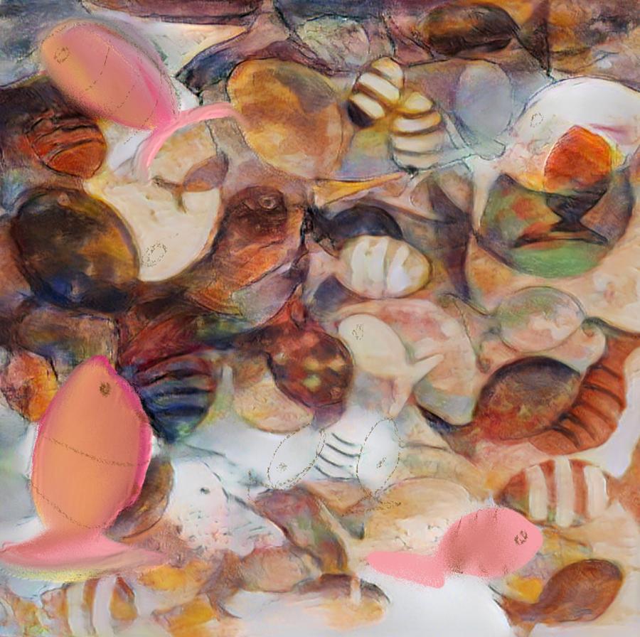 Abstract Digital Fish Digital Art