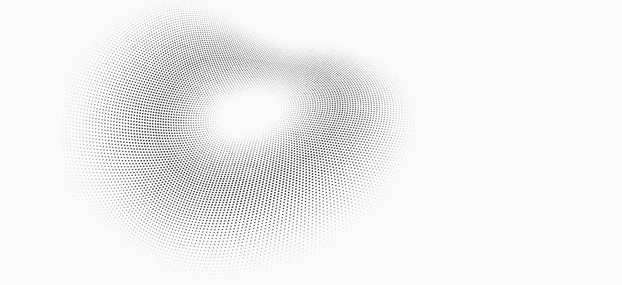 Abstract dot pattern against a white background Drawing by Ralf Hiemisch