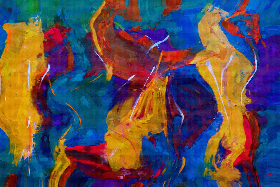 Abstract - DWP1710205 Painting by Dean Wittle