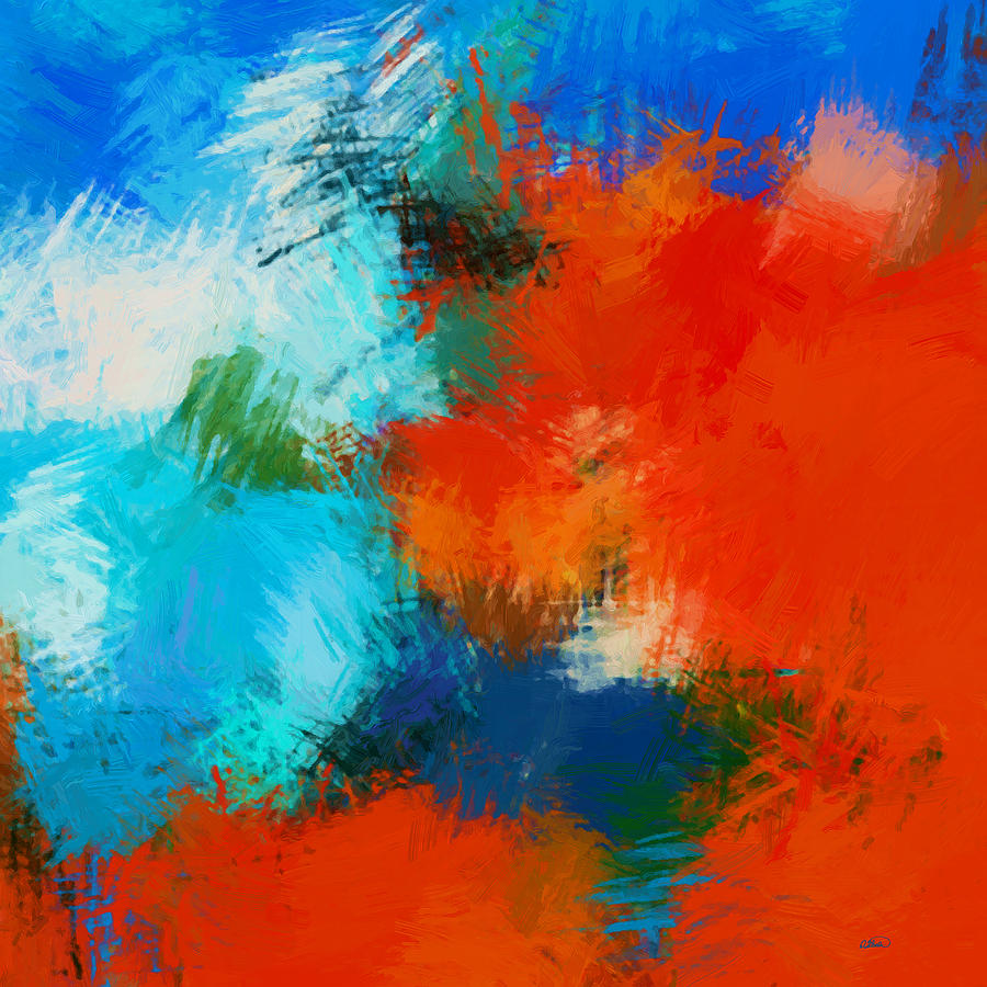 Abstract - DWP2920222 Painting by Dean Wittle