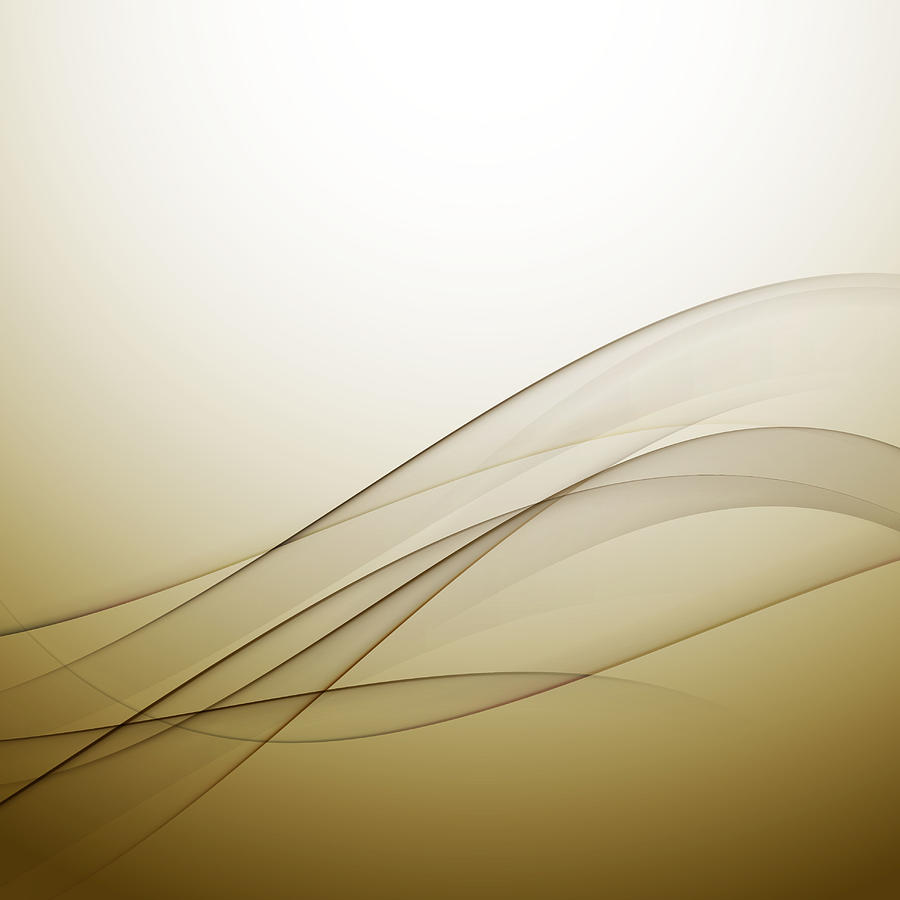 Abstract Elegant Gold Wave Background, Vector Illustration Drawing by Jumpeestudio