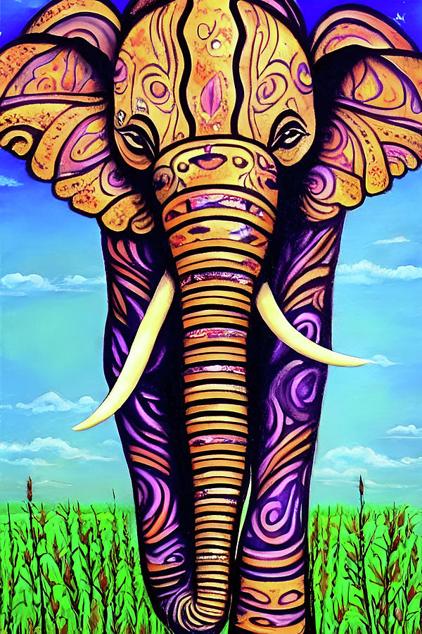 Abstract Elephant Digital Art by Ethan Bristow - Fine Art America