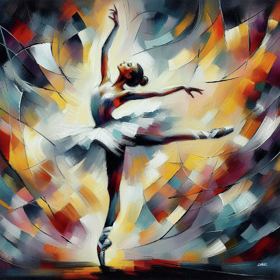 Abstract Expressionist Ballerina - DWP1750640 Painting by Dean Wittle ...