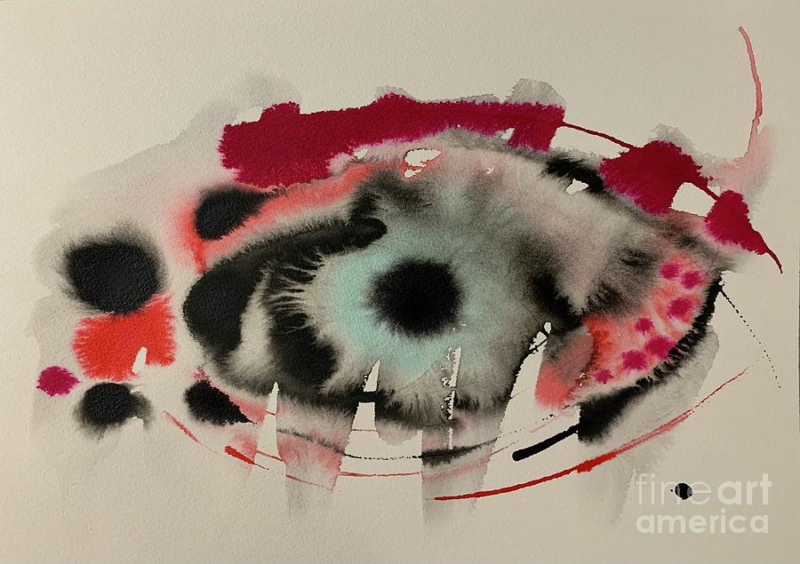 Abstract Eye Painting by Christine Perry