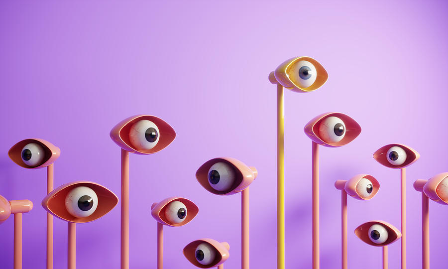 Abstract eyes looking around Photograph by Eoneren