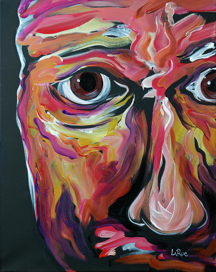 Abstract Face 19 Painting by Doug LaRue
