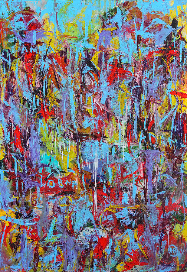 Abstract Family Painting by Habib Ayat Abstract Family Painting by Habib Ayat