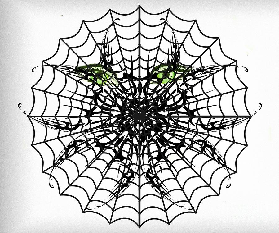 Abstract Female Spider Digital Art