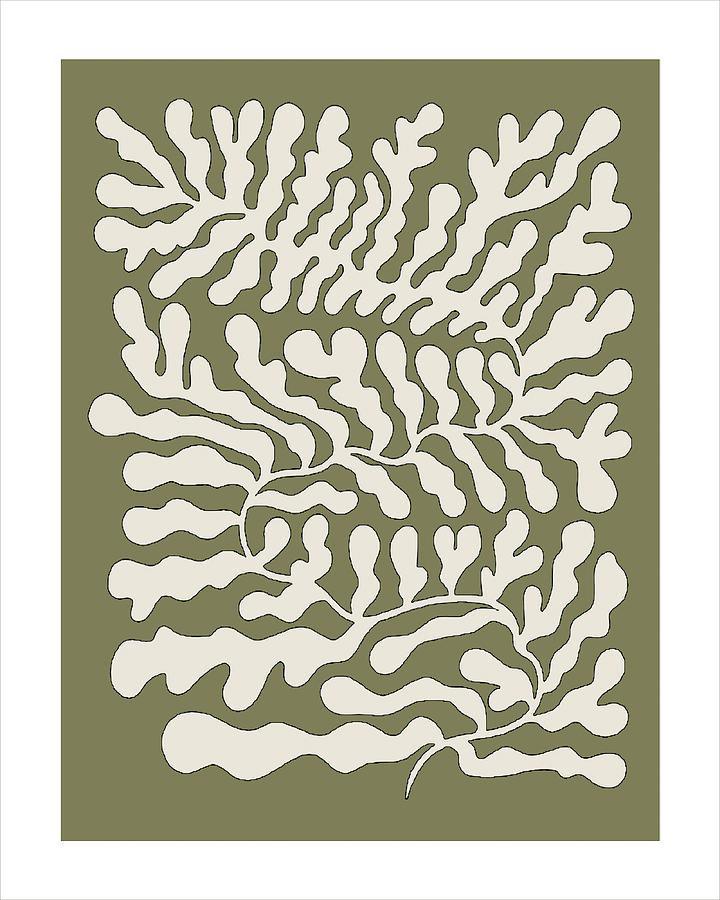 Abstract Fern Painting by Jackie Medow-Jacobson