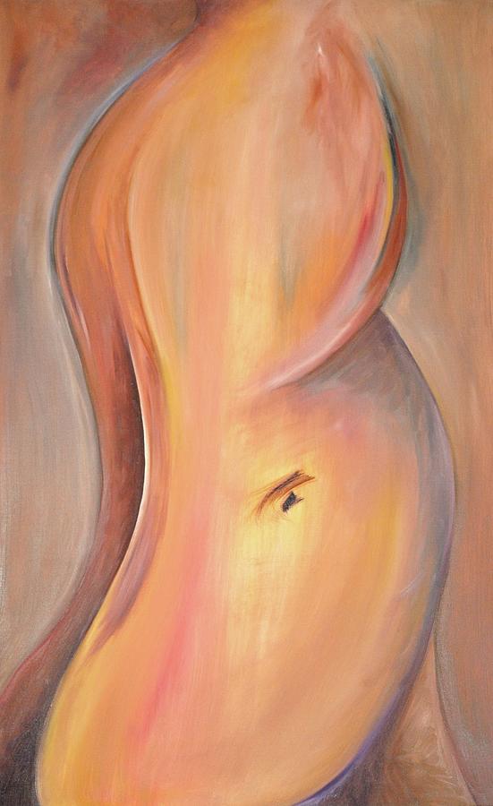 Nude Painting - Abstract Figure by Leana Gadbois-Sills