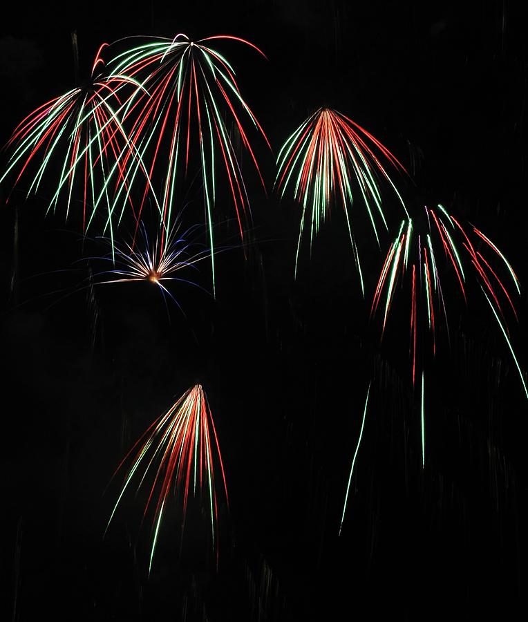 Independence Day Photograph - Abstract Fireworks by Brent Easley