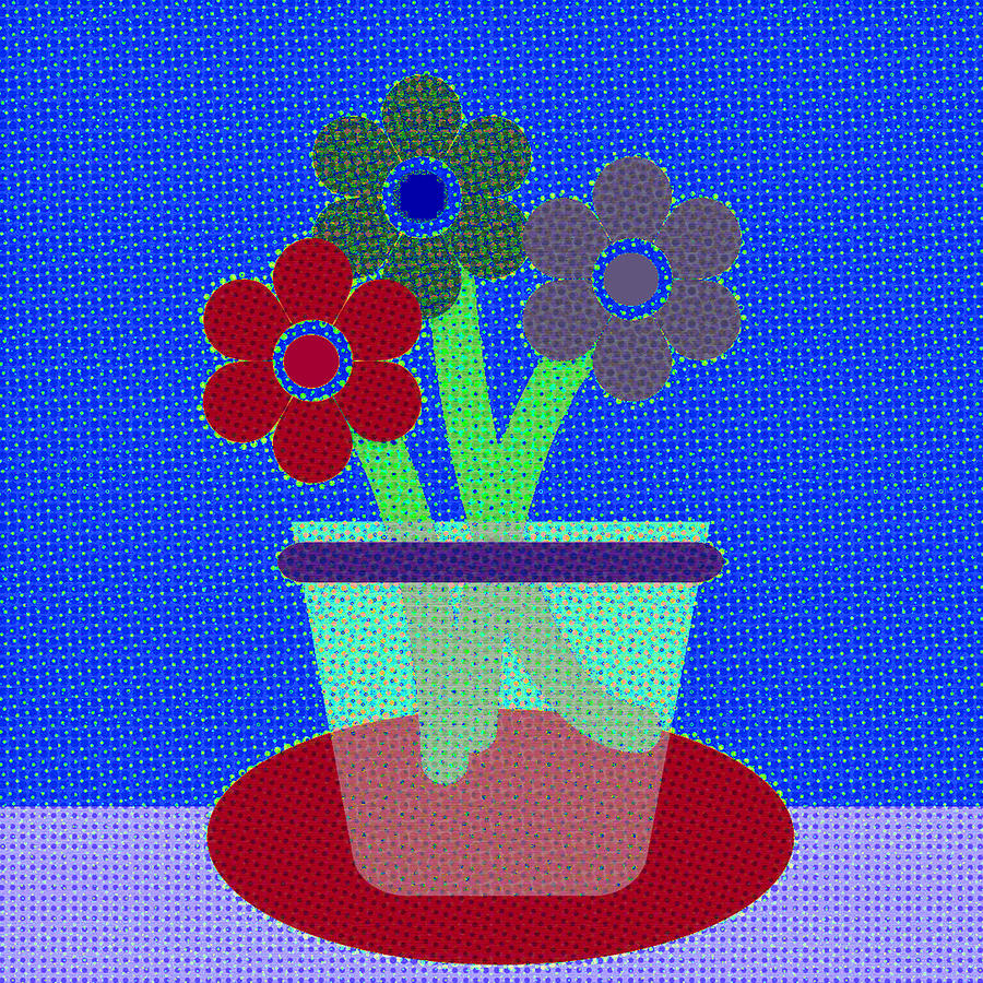  Abstract Floral Art 718 Digital Art by Miss Pet Sitter