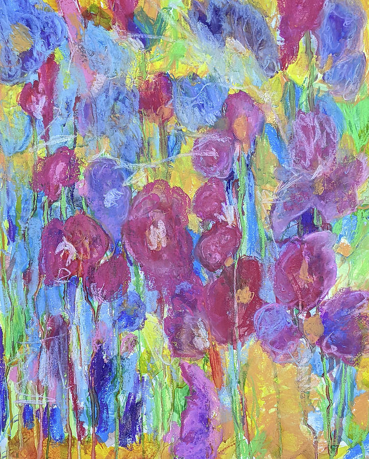 Abstract Floral CAC Challenge Day 59 Painting by Cathy Anderson