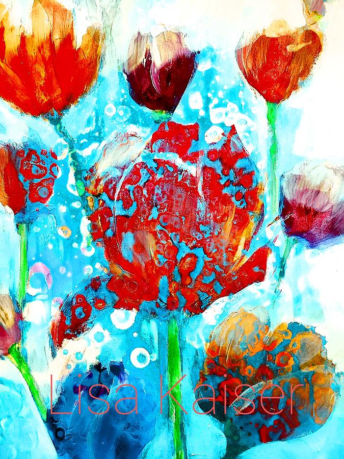 Abstract Floral Flavors Digital Art by Lisa Kaiser