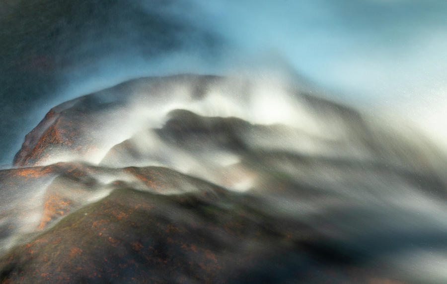 Abstract flow of water on Deckers Creek near Masontown WV Photograph by Steven Heap