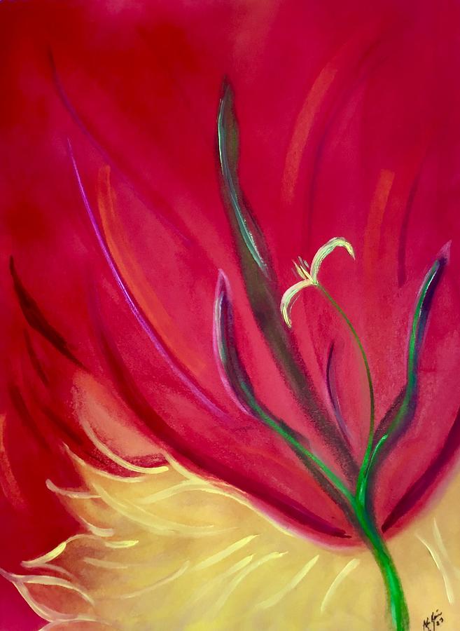 Abstract flower Painting by Kim Renee - Fine Art America