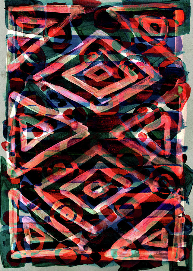 Abstract Geometric Pattern Mixed Media