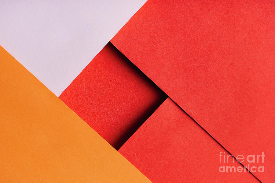 Abstract geometry color paper texture background with light and  Photograph by Jelena Jovanovic