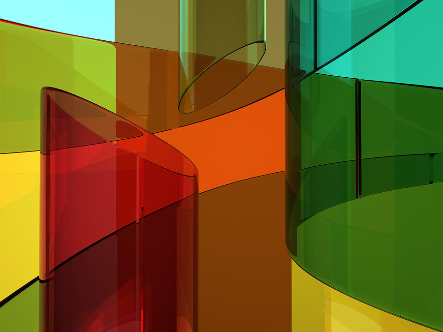 Abstract glassy background Photograph by Mordolff