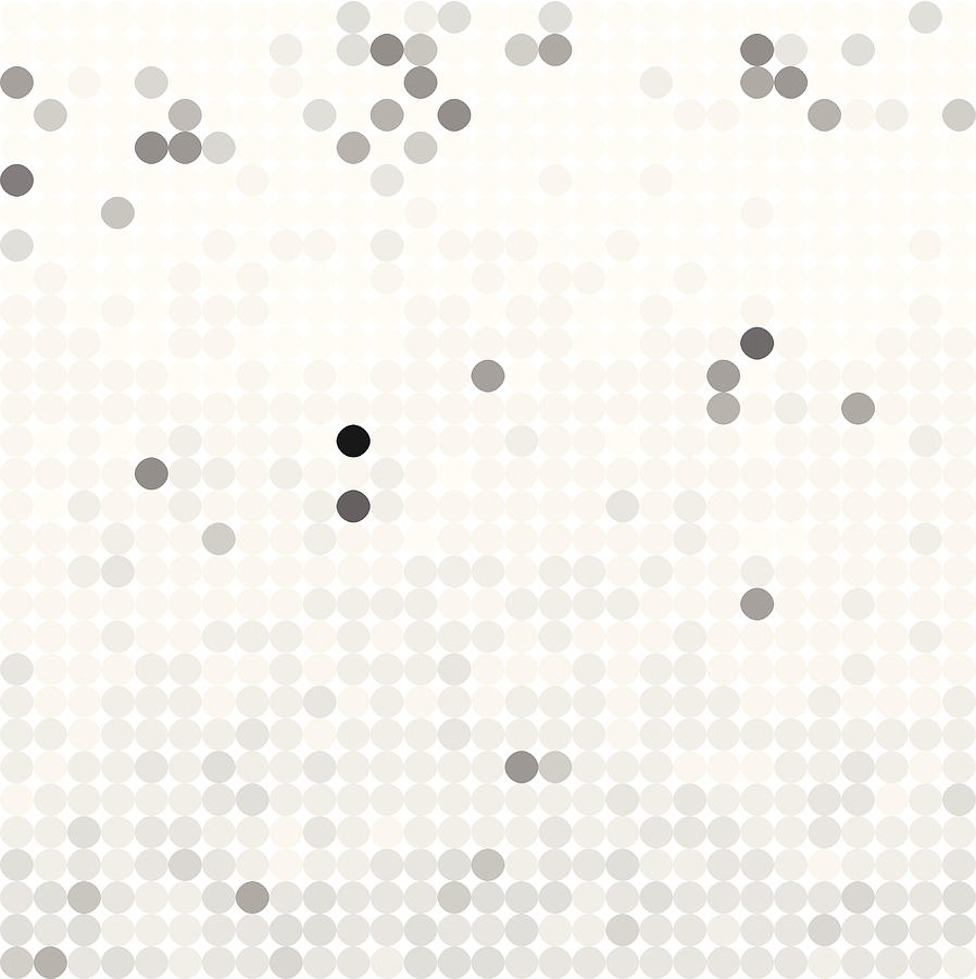Abstract Gray Polka Dots Pattern Background Drawing by Shuoshu