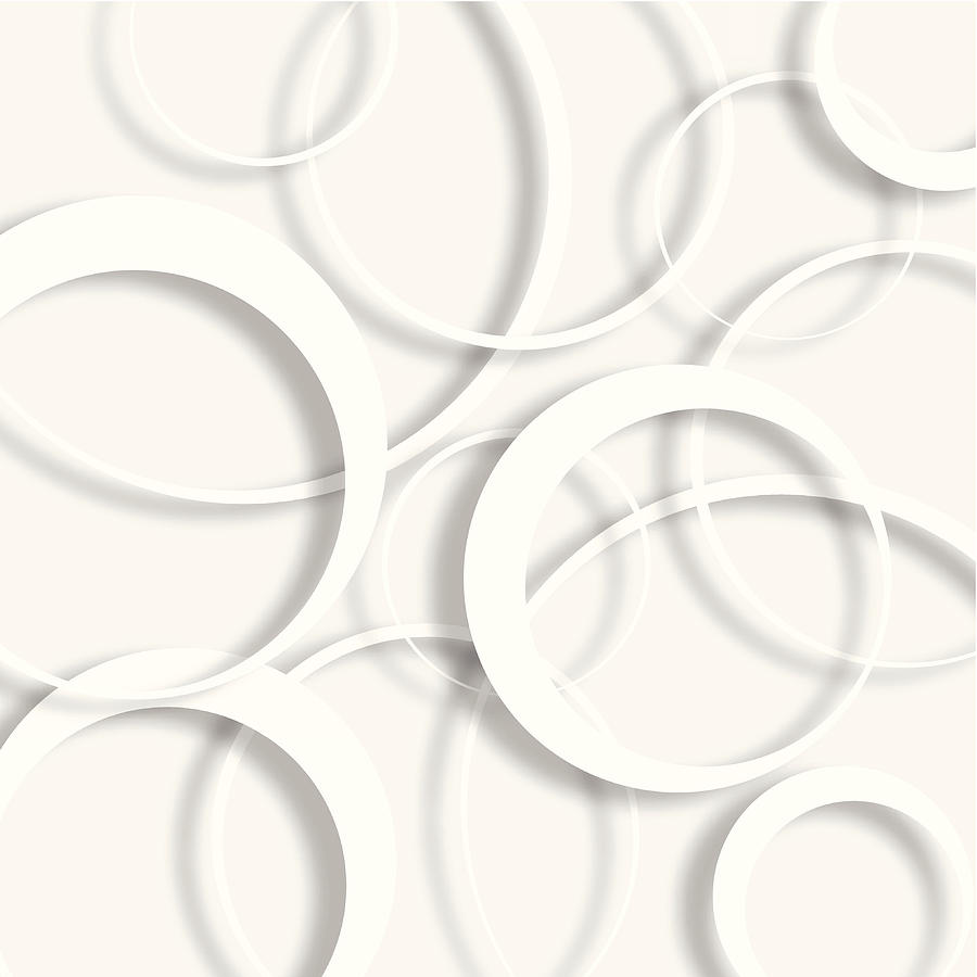 Abstract Gray Ring Shape Background Drawing by Shuoshu