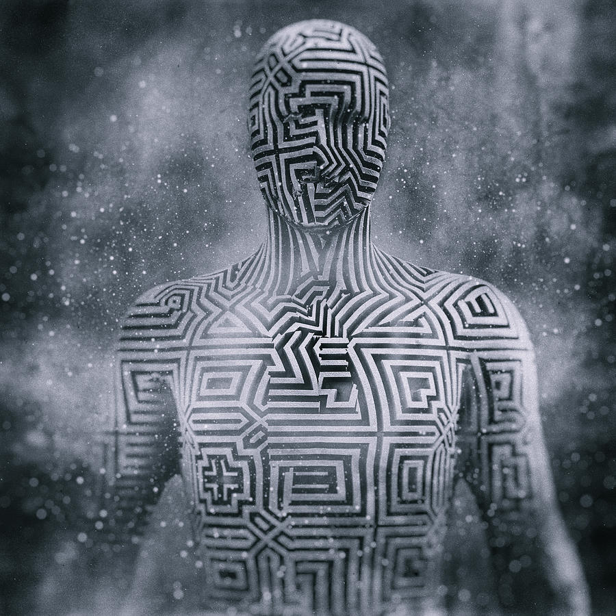 Abstract humanoid shape, cyborg, avatar Photograph by Matjaz Slanic