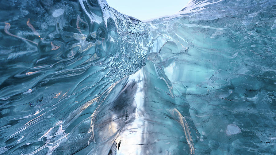 Abstract Iceland Sapphire Ice Photograph by William Kennedy