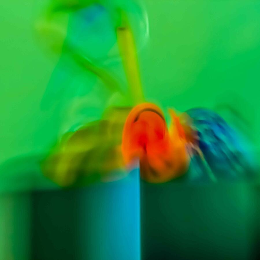 Abstract in Blue and Green Digital Art by Fran Hogan