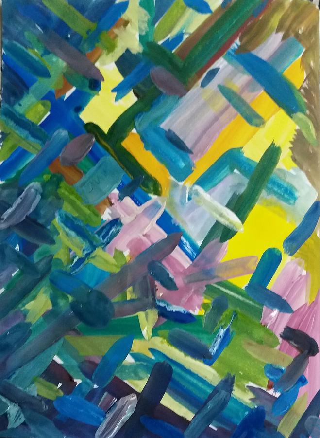 Abstract in Blue Painting by James McCormack