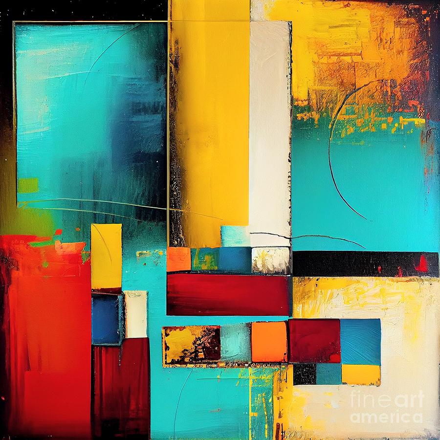 Abstract in colors Mixed Media by Binka Kirova