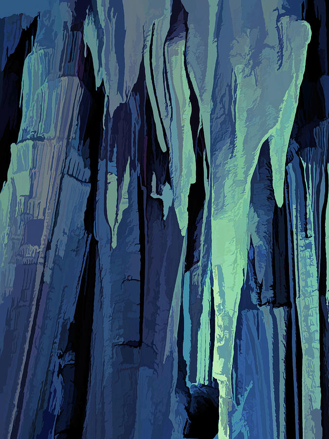 Abstract in Ice Blue Photograph by Roberta Byram