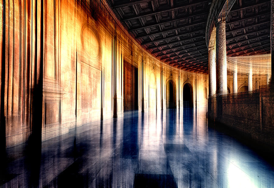 Abstract In Motion Series - The Ancient Room Digital Art