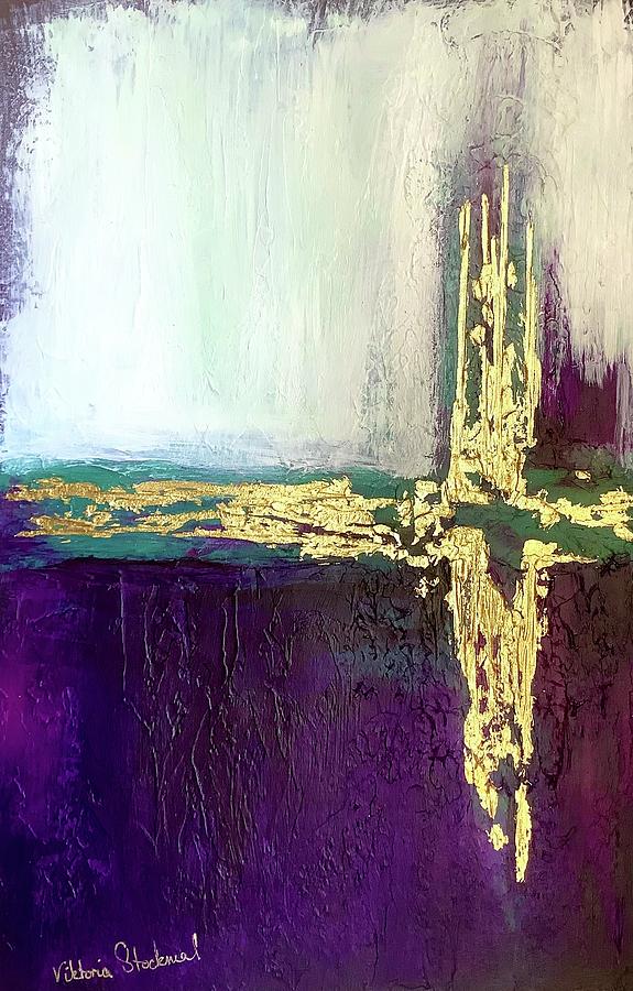 Abstract In Purple Painting