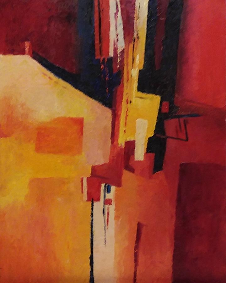 Abstract in Red Painting by Michele Thorp - Fine Art America