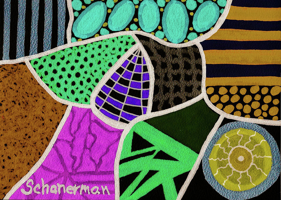 Abstract Design Drawing - Abstract Inversion by Susan Schanerman