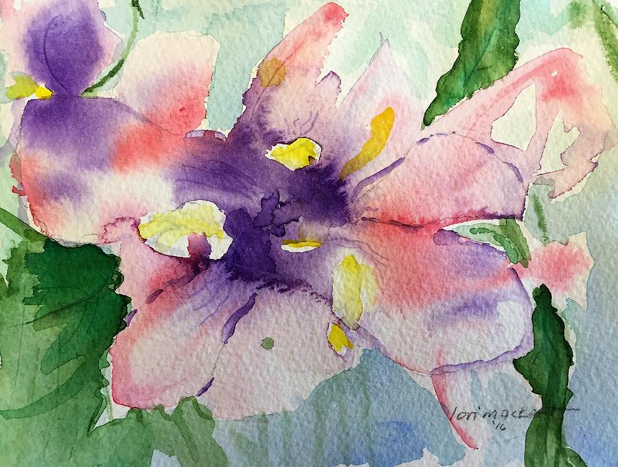 Abstract iris Painting by Lori Wright Mackert | Fine Art America