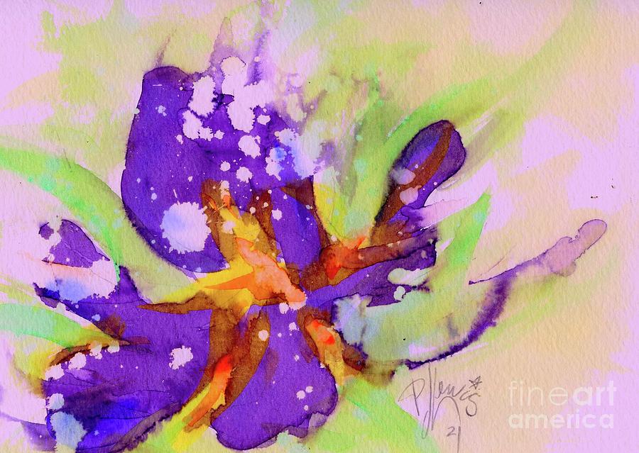 Abstract Iris Painting by PJ Lewis