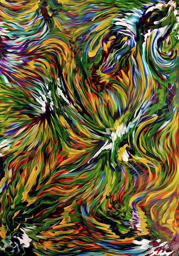 Abstract Ivy 20 Painting by Doug LaRue