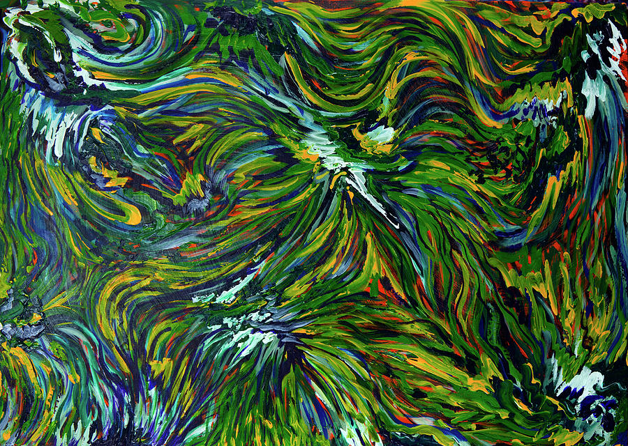 Abstract Ivy Painting by Doug LaRue