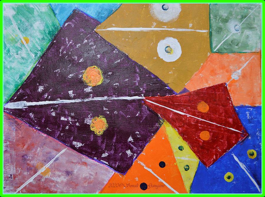 Abstract Kites Painting